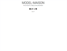 Tablet Screenshot of model-maison.com